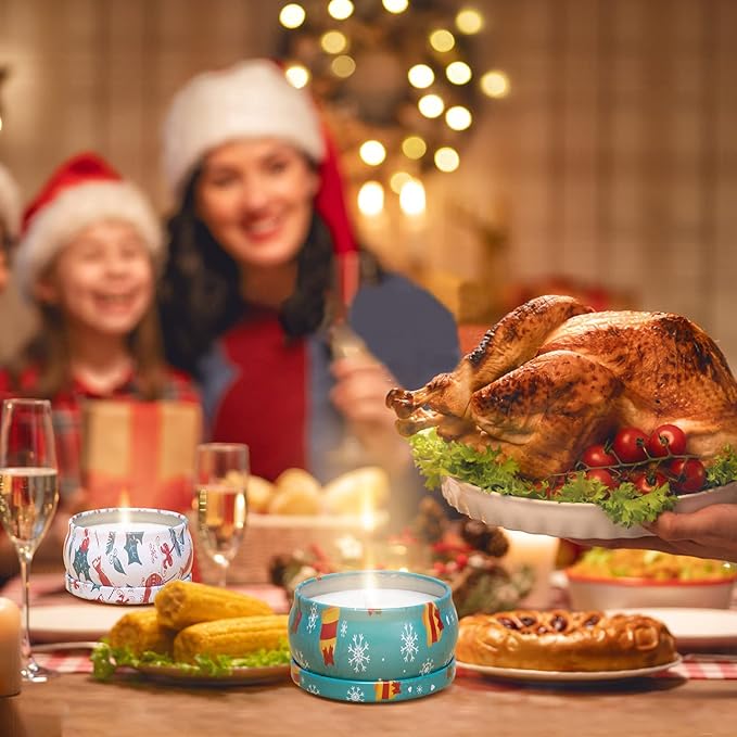 2 Pack Aromatherapy Candles, 2.5 Oz Scented Candles, Rose and Cherry Blossom, Soy Scented Candle with Floral Scents, Portable Small Jar Candle Set for Travel, Spa, Bath, Yoga, Home Decor Candle