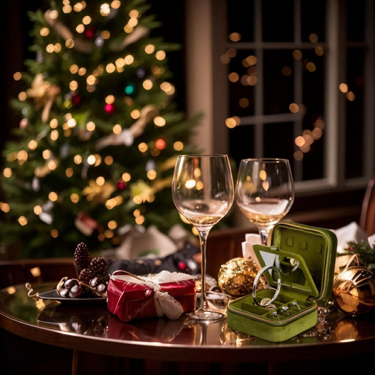 MEEJOA Velvet Jewelry Box, Small Travel Jewelry Organizer, Portable Jewelry Case for Women with Mirror, Green Mini Plush Travel Box