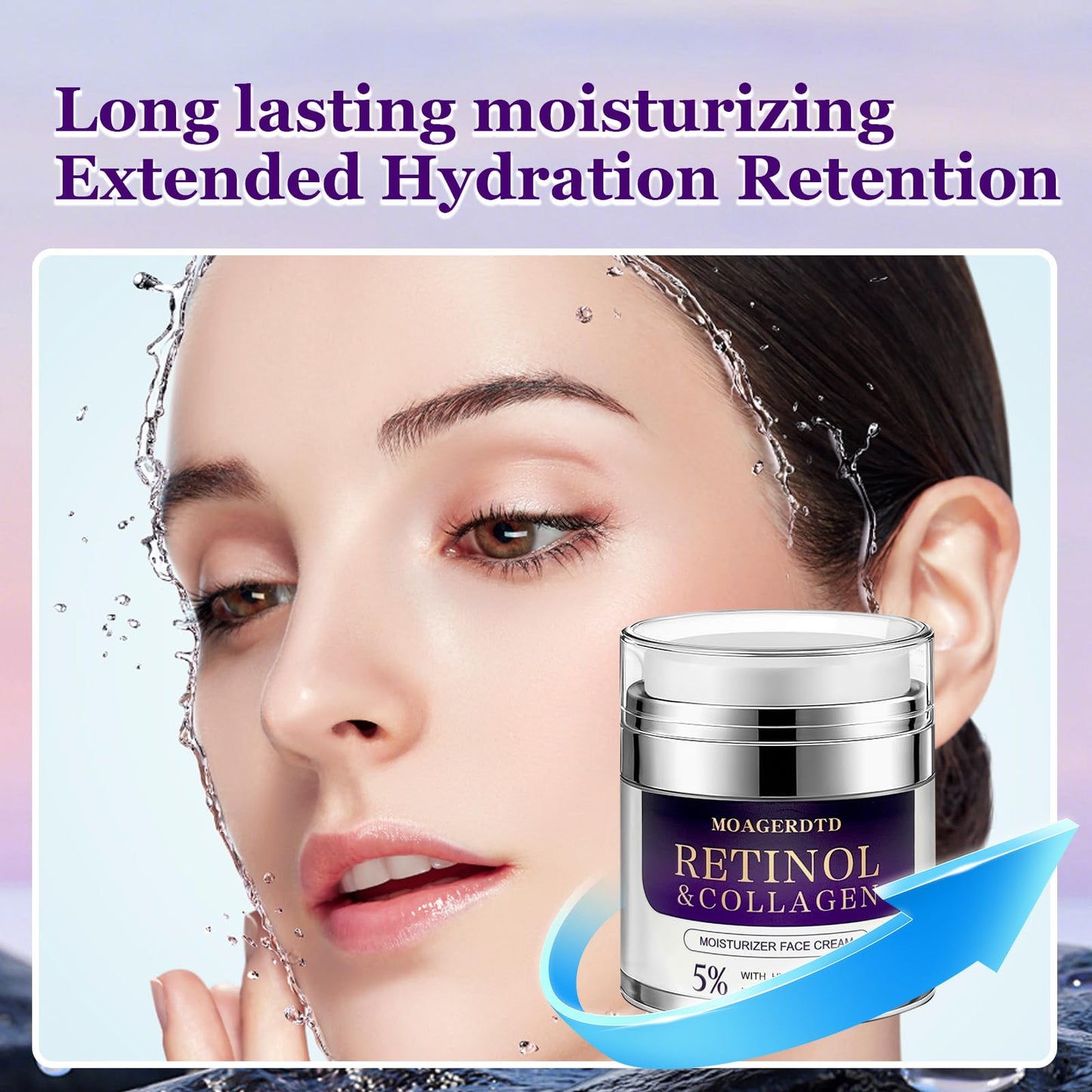Retinol Collagen Cream is a Anti-aging and deeply hydrating formula. It's loaded with retinol and hyaluronic acid, making it suitable for use both during the day and at night 1.86 Fl Oz