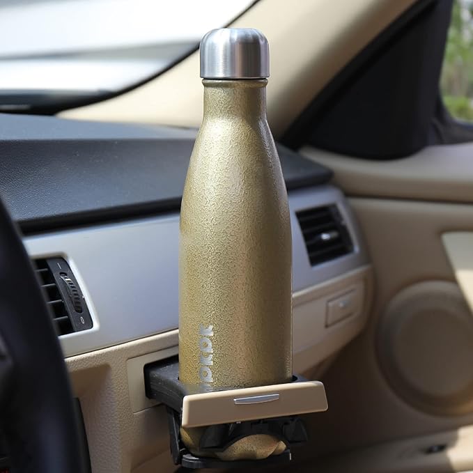 BJPKPK Insulated Water Bottles 17oz, Leak Proof Stainless Steel Water Bottle Keeps Cold for 24 Hours and Hot for 12 Hours, BPA Free,Black