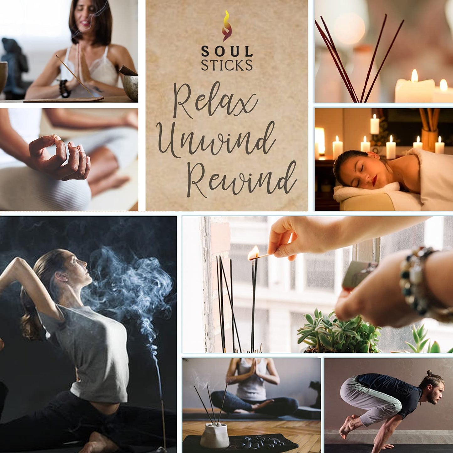 Soul Sticks Hand-Rolled Incense Sticks Evil Spirit Blends 180 Gram Box | 100% Natural Masala Incense Organic Home Fragrance Agarbatti (Dracula's Blood)