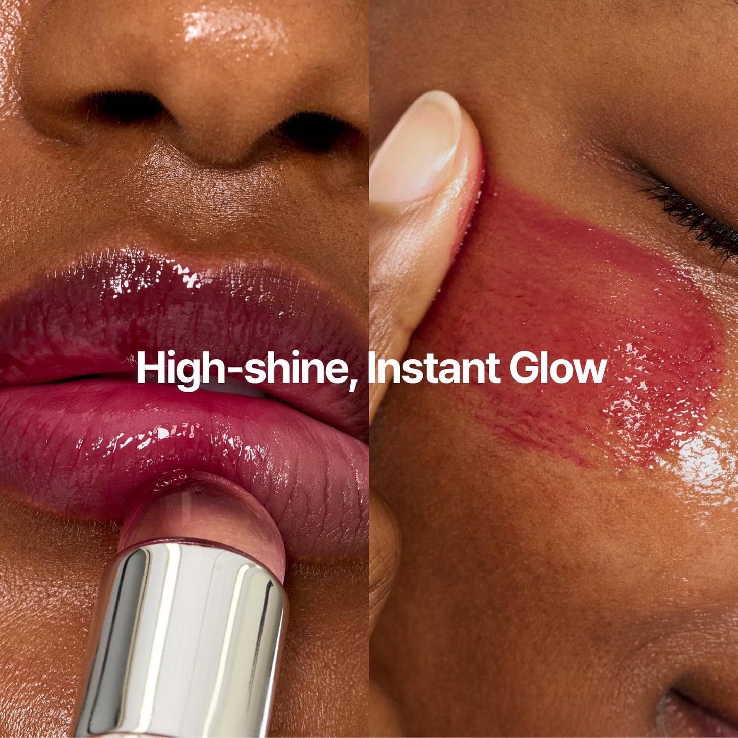 fwee Glowy Jelly Pot + Keychain SET | Dewy Jelly Lip & Blush Color, Tinted Glow Jelly Balm, Dewy Buildable Finish – Honey Peach (Vivid Coral) | 0.14 oz