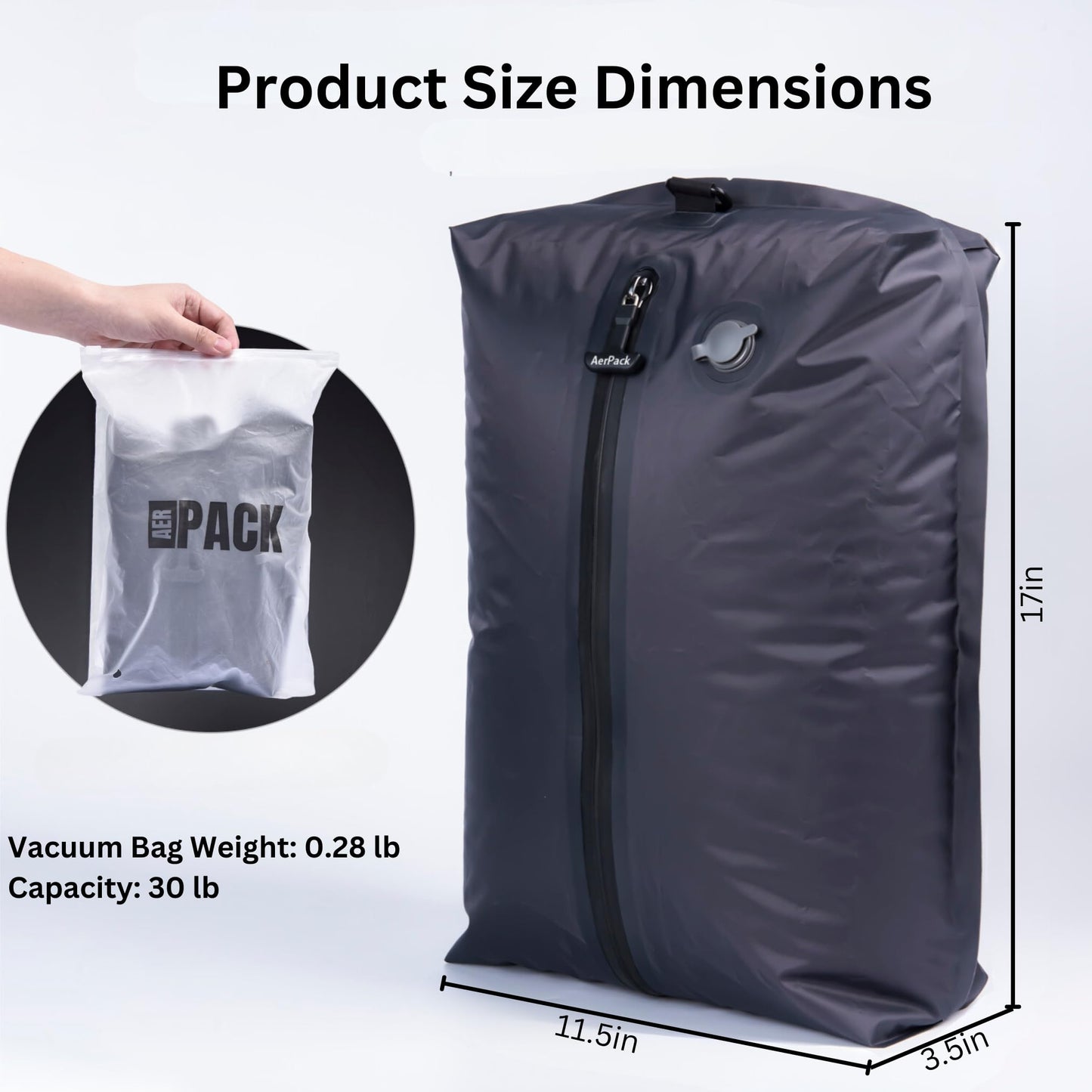 Premium Reuseable Vacuum Bags for Travel – Ideal for Efficient Packing and Space Saving in Travel Suitcase and Backpack, Space Saver Bags for Clothing (No Pump included)