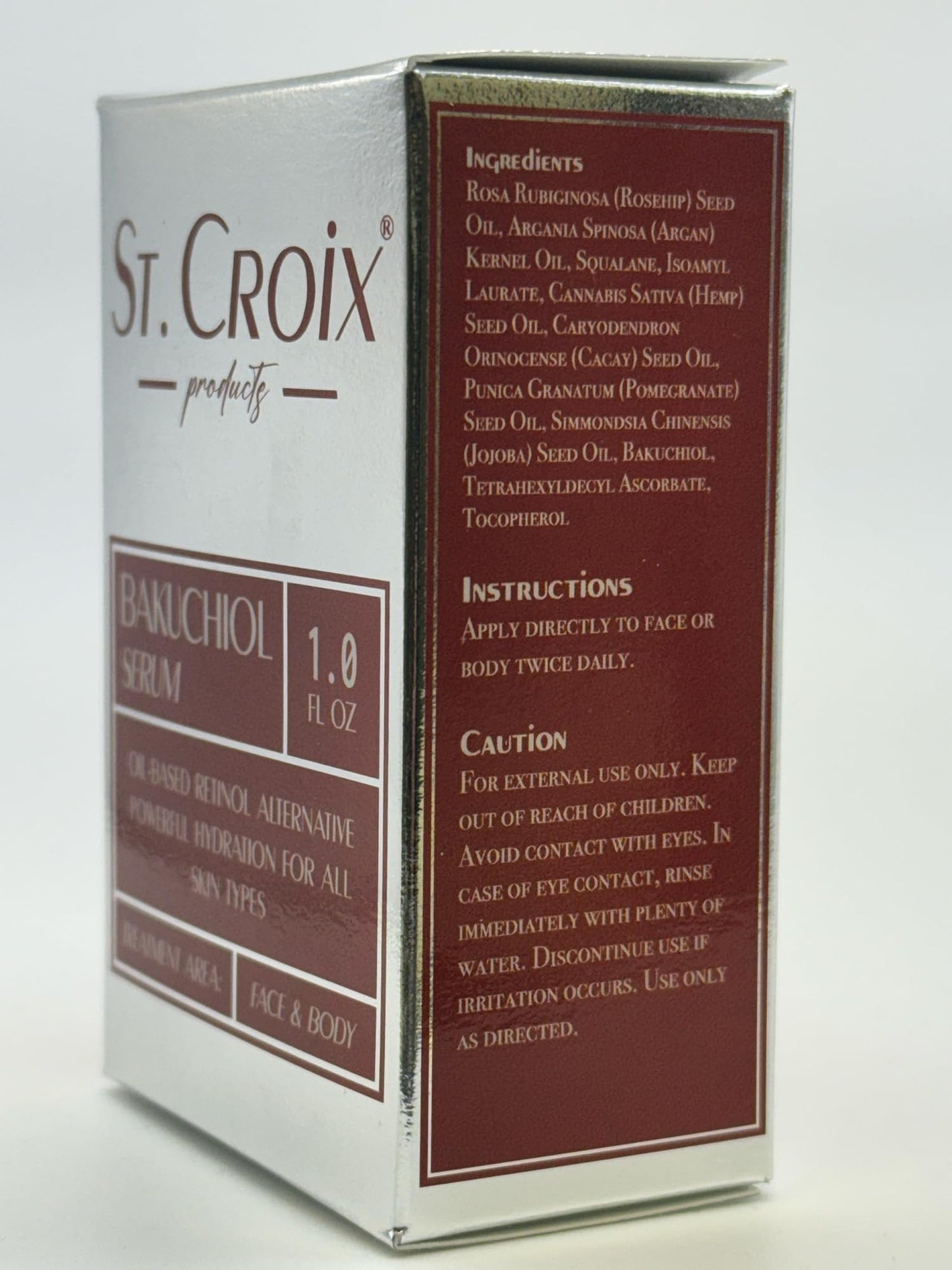 Bakuchiol Face & Body Serum – Vitamin C & E Infused, Odorless, Hydrating Anti-Aging Oil – Gentle Retinol Alternative for Radiant, Youthful Skin - 1 oz