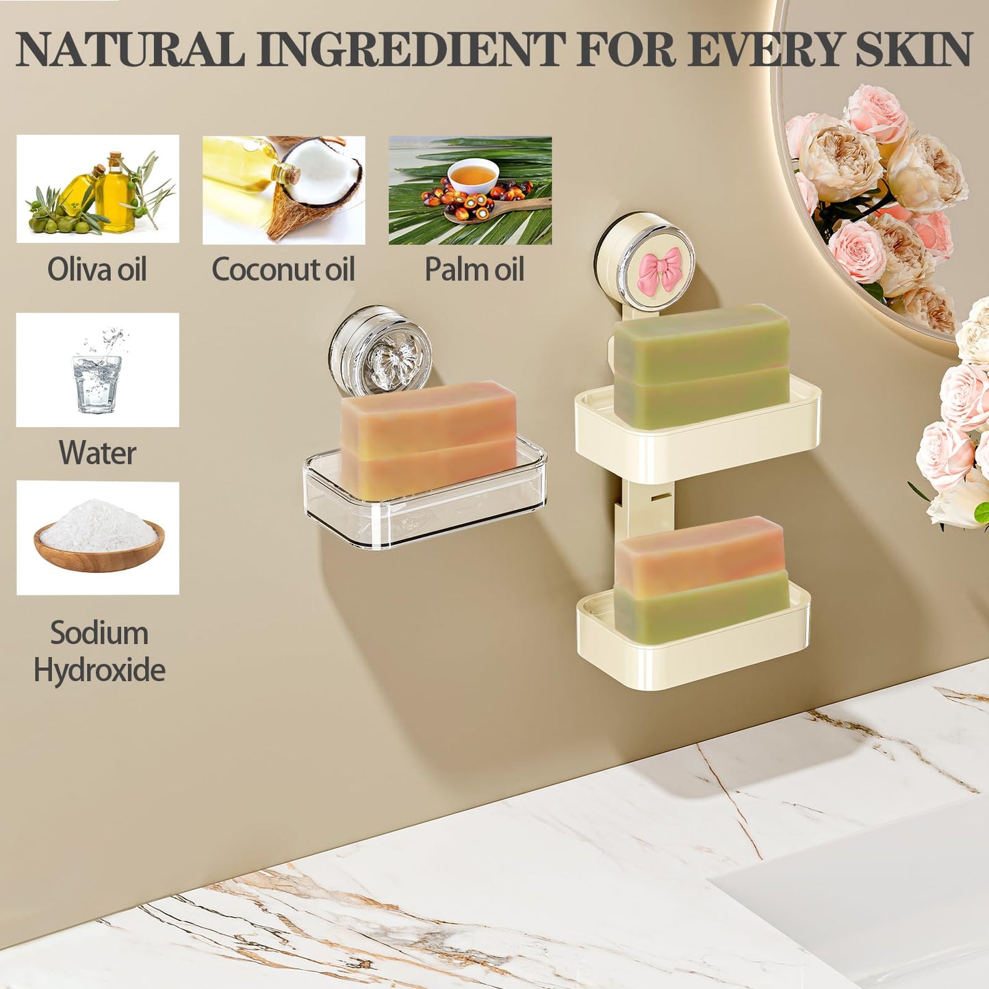 EKIVAO 23 Handmade Travel Soap Individually Wrapped, Mini Bar Bulk Body Bath, Travel Size Toiletries for Homeless Hotel Essentials Soap for Guest Bathroom