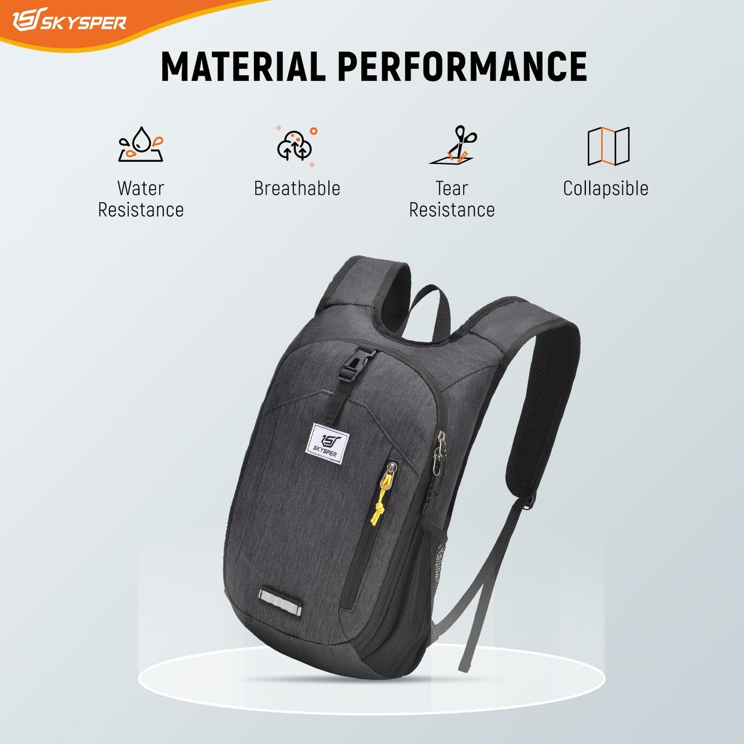 SKYSPER Small Hiking Backpack 10L Foldable Daypack Packable Lightweight Hiking Daypack Travel Day Pack for Women Men