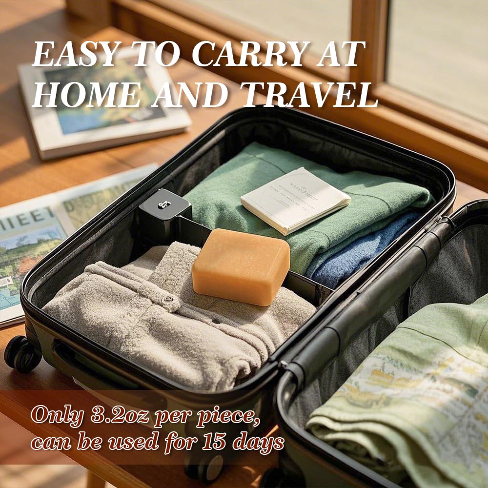 Shampoo Bar for Men - Experience a Distinctive Masculine Aroma, Quick Lather & Easy Rinse, Wood Barrel Bourbon Scent Natural Men Shampoo Soap Bar, ldeal for Travel - 3.2oz