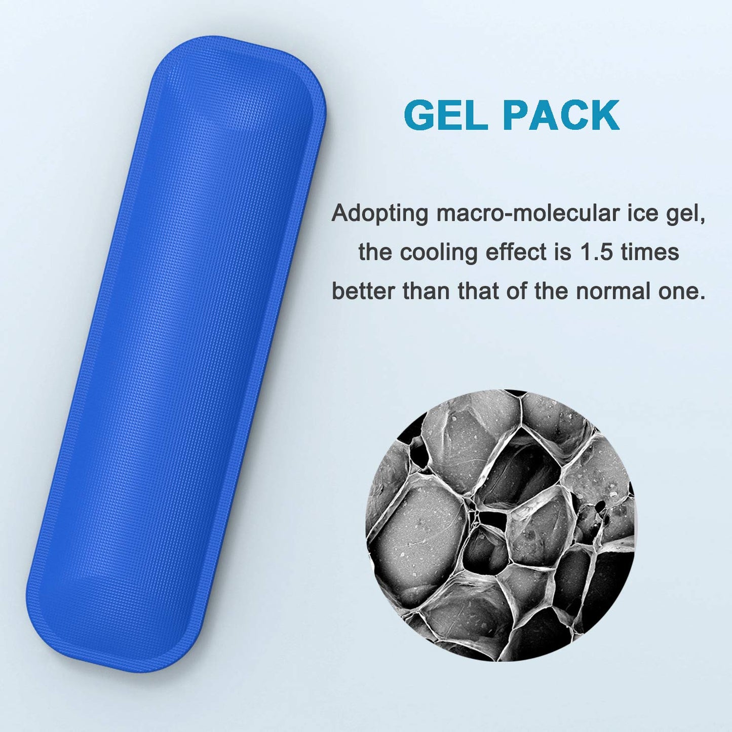 SHBC Compact Insulin Cooler Travel case for Diabetics Carrying On, Working, Office, etc. Well-Organized Small Bag for Medication Cooling Insulation Epi Pen Carrying Case with One Ice Pack Blue