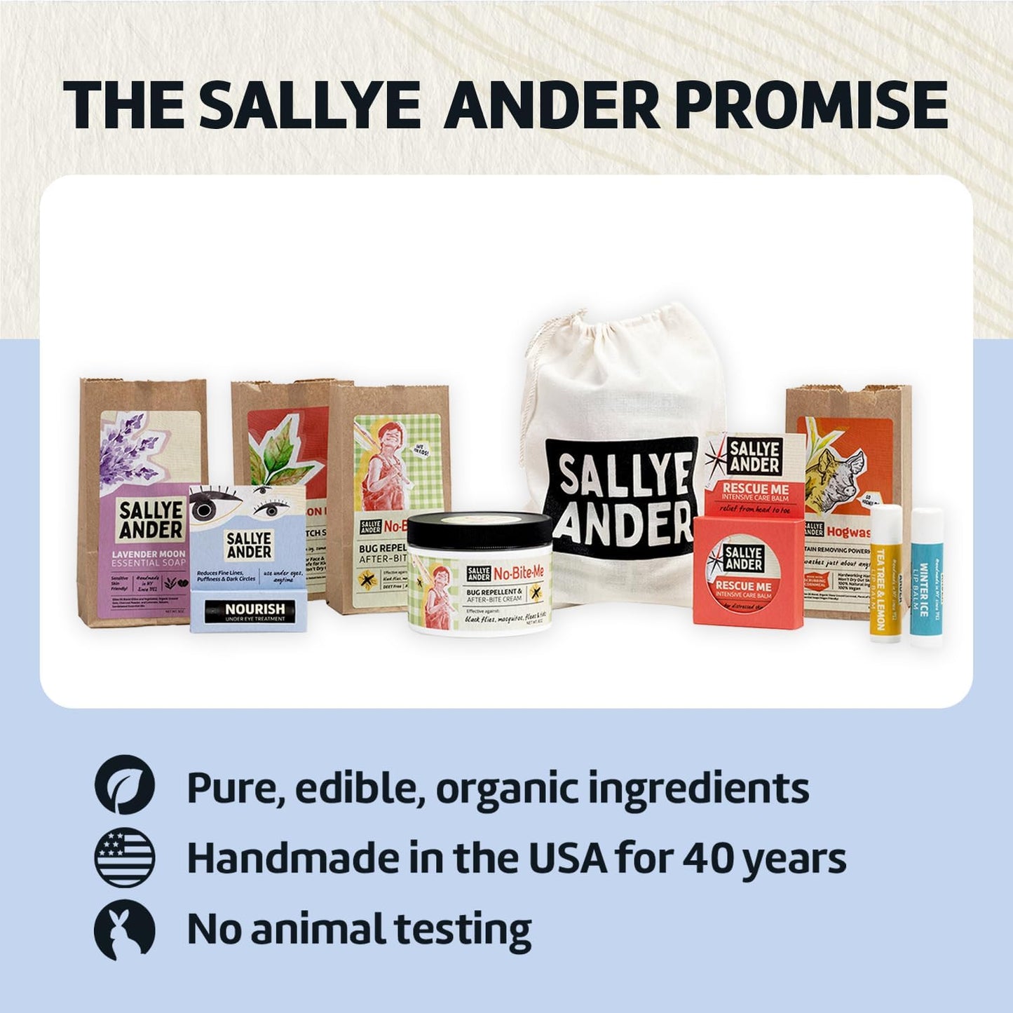 SALLYEANDER Nourish Under Eye Treatment - Soothing Stick for Dark Circles and Puffiness - Hydrating Shea, Cupuacu and Cocoa Butter - Gently Restore Tender Under Eye Skin - Handmade, Organic Balm