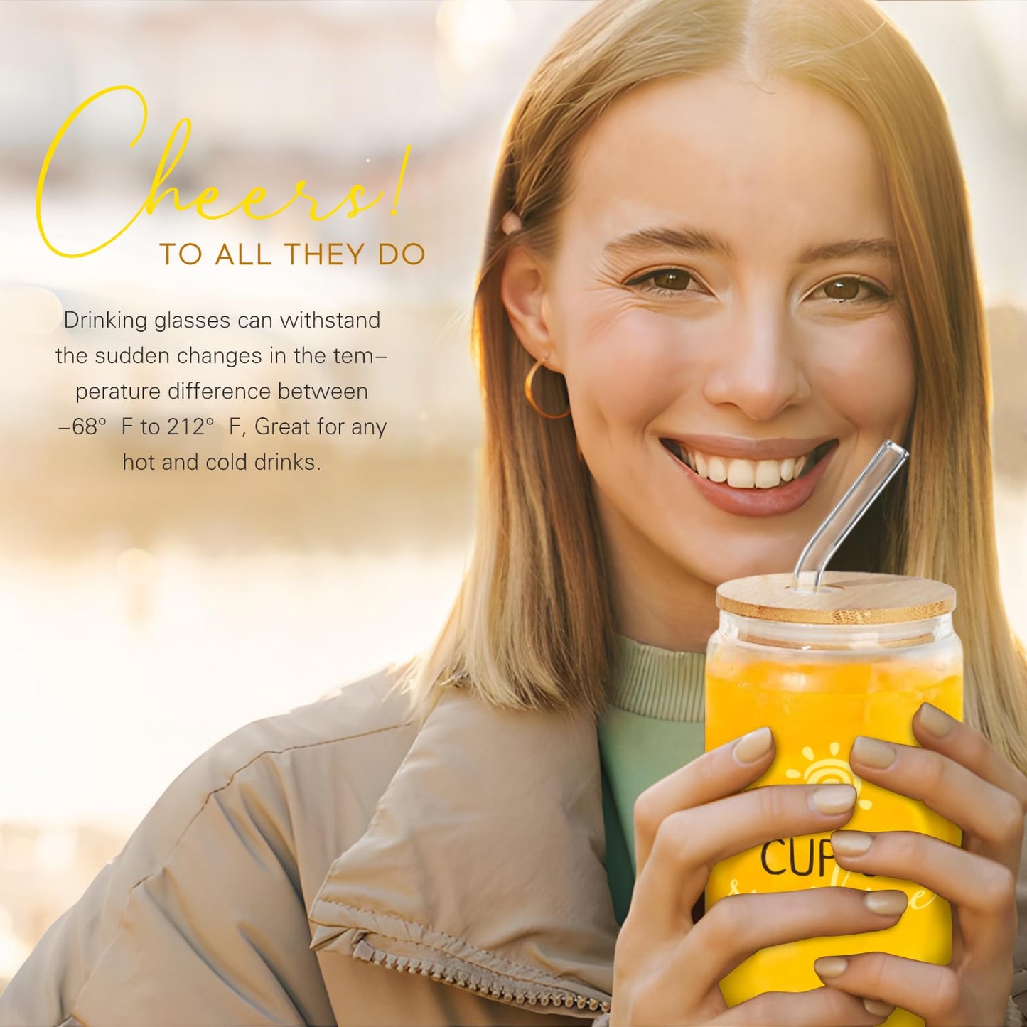 Sunflower Gifts for Women - 15 pcs Unique Birthday and Basket, Get Well Soon Care Package, Inspirational Box for Her, Mom, Sister, Best Friends (Yellow)