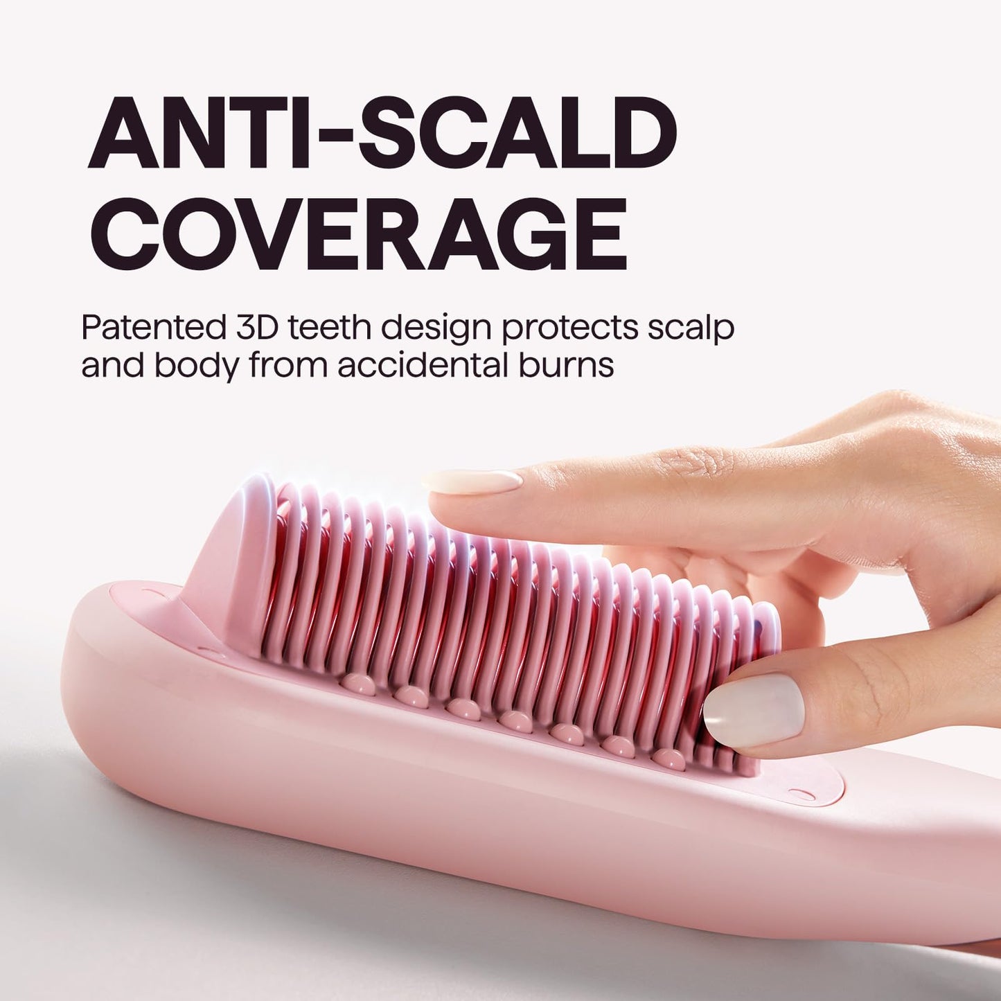 Wavytalk Pro Steam Hair Straightener Brush, Steamline Pro 3 in 1 Straightening Brush, Steam Reduces Damage, Nourishes Hair, and Expedites Straightening