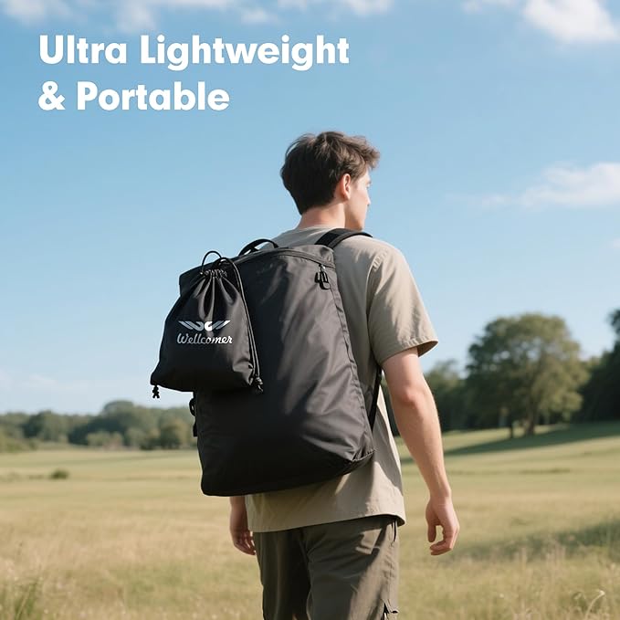 Inflatable Foot Rest Pillow for Travel, Adjustable Height Cushion Kids/Adults Airplane Travel Pillow, Suitable for Trains, Cars, Office, Home Comfort - Black