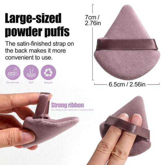 BS-MALL Makeup Brushes Set 25 Pcs with Triangle Puff – Travel-Friendly Magic Tape Storage Bag for Brush Organization