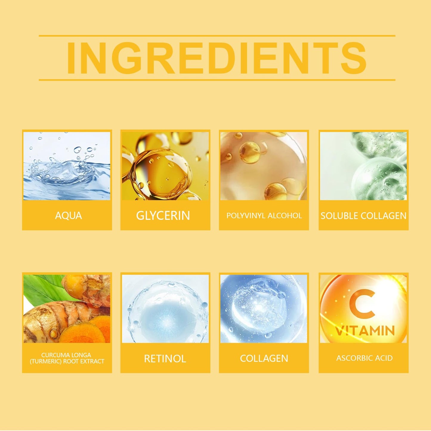 ZTSGU Turmeric Collagen Night Mask, Deep Nourish Moisturizing & Firming Collagen Peel Off Sleeping Turmeric Mask.(1 Pack With Brush)