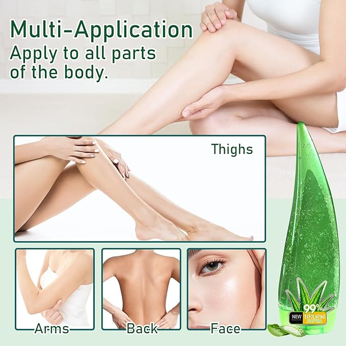 Aloe Vera Gel for Face & Body,Hydrating Travel Size Pure Aloe Vera Gel Face Moisturizer for All Skin Type,No-sticky Long Lasting Refreshing Moisturizing Fast Absorbing Aloe Cream Gel,4.23 oz