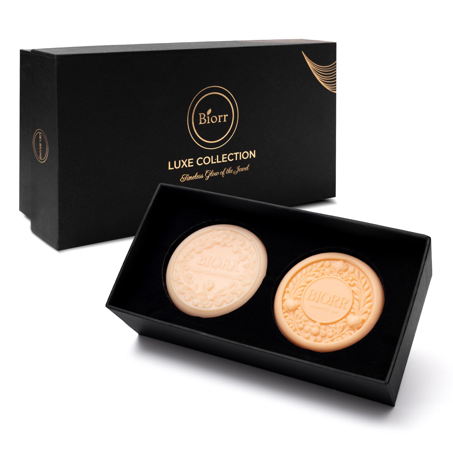 Color Protection & Deep Moisturizing Shampoo & Conditioner Bar Set – For Dry & Color-Treated Hair | Enriched with Argan Oil & Pomegranate Extract | 2 x 3.5 oz (Bars) | BIORR | Vegan, Sulfate-Free