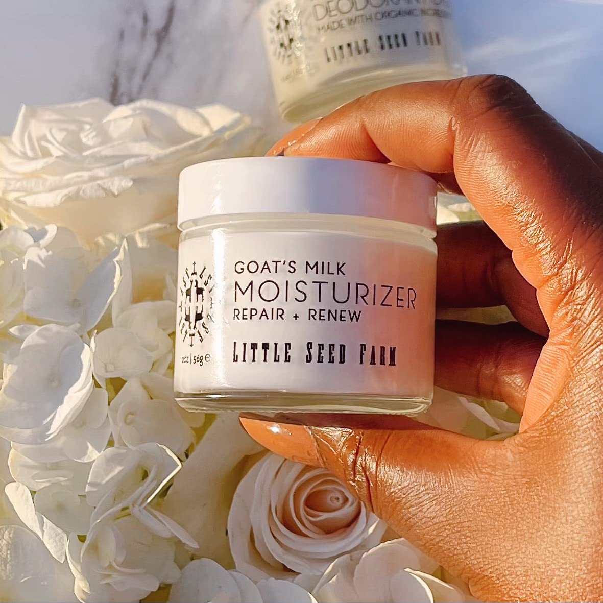 Little Seed Farm Goat's Milk Face Moisturizer - All Natural, Organic Moisturizer Face Cream - Travel Size