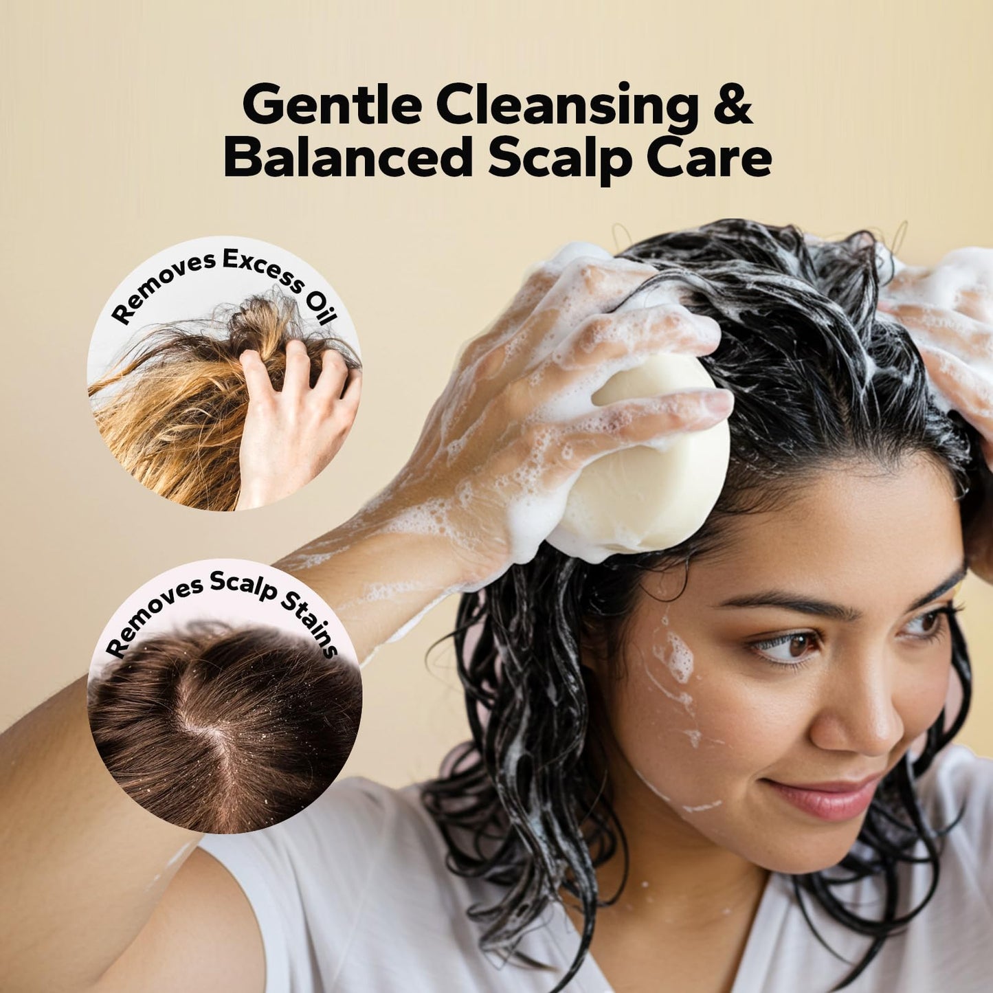 HyperHair Rice Water Shampoo Bar (3 Count), Rice Water Shampoo, Rice Water for Hair Growth, Strengthens hair, Shampoo Bars And Conditioner Set for Men & Women, Paraben-Free & Sulfate-Free