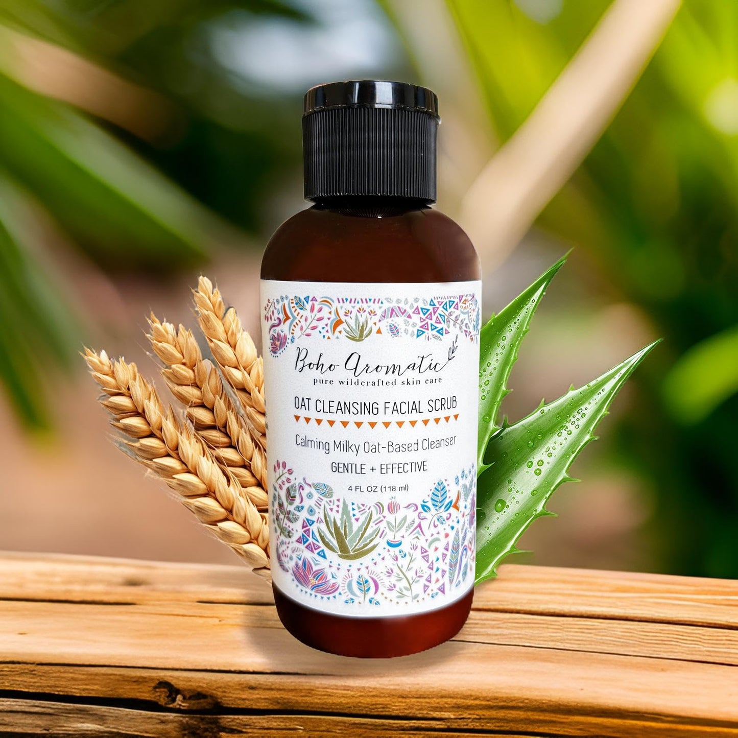 Oat Cleansing Facial Scrub, Calming Milky Oat-Based Cleanser Polishes away skin-dulling buildup without micro-tears, Face Wash to Soothe and Hydrate dry skin, MultiâFunction