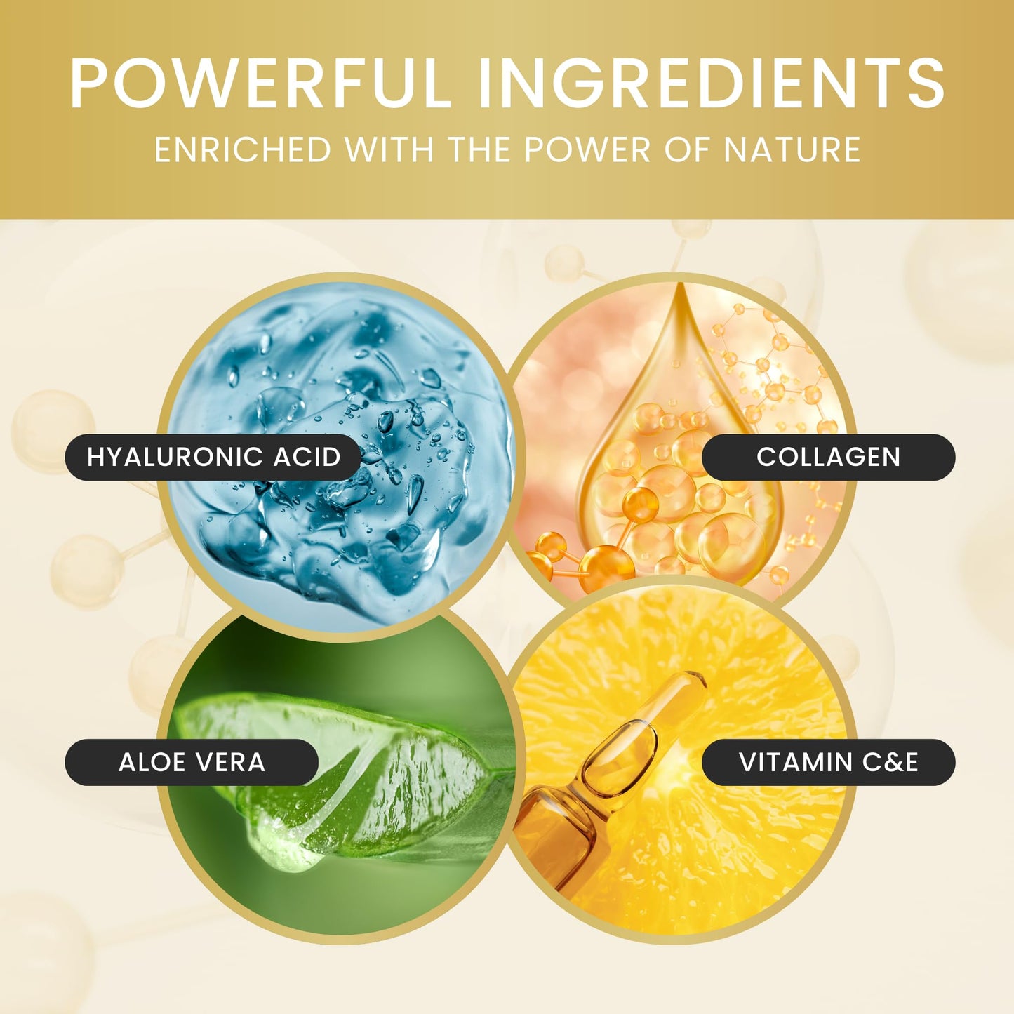 24K Gold Under Eye Patches, Eye Mask,Eye Patches for Puffy Eyes and Dark Circles, Eye Masks Skincare (16 Pair (Pack of 1))