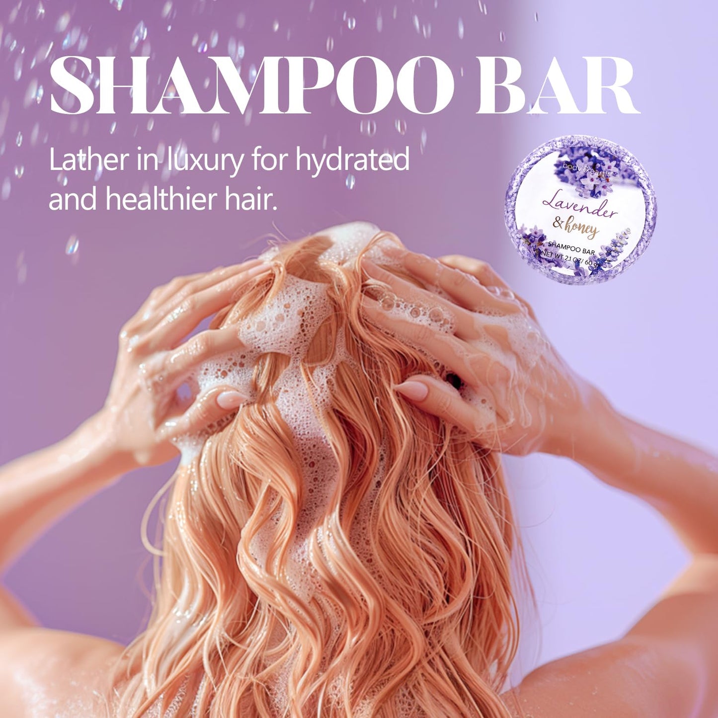 Bath and Body Gift Set - Lavender Gifts for Women, Body & Earth Bath & Shower Sets, 8 Pcs Lavender Honey Gift Sets with Bubble Bath, Lotion Set, Soap, Spa Kit for Women, Christmas Gifts for Mom