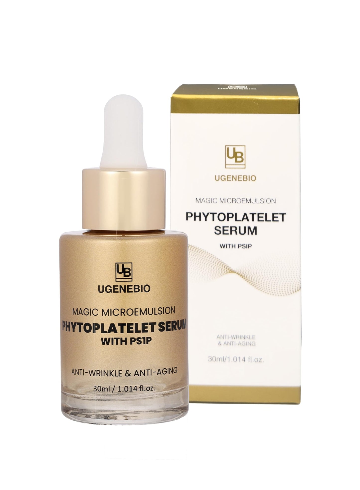 GreenEco Phytoplatelet Serum – Antioxidant, Hydrating K-Beauty Skincare - Advanced Anti-Wrinkle & Skin-Whitening Treatment with PS1P, Niacinamide & Vitamin C