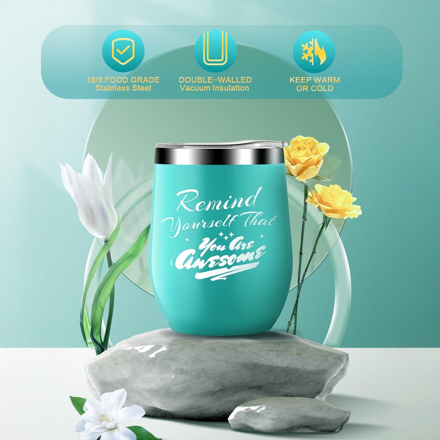 Birthday Gifts for Women, Thinking of You Gift Care Package with Luxury Flannel Blanket for Women Mom Her Wife Friends Sister, Blue Self Care Spa Relaxing Baskets for Christmas Valentines Mothers Day