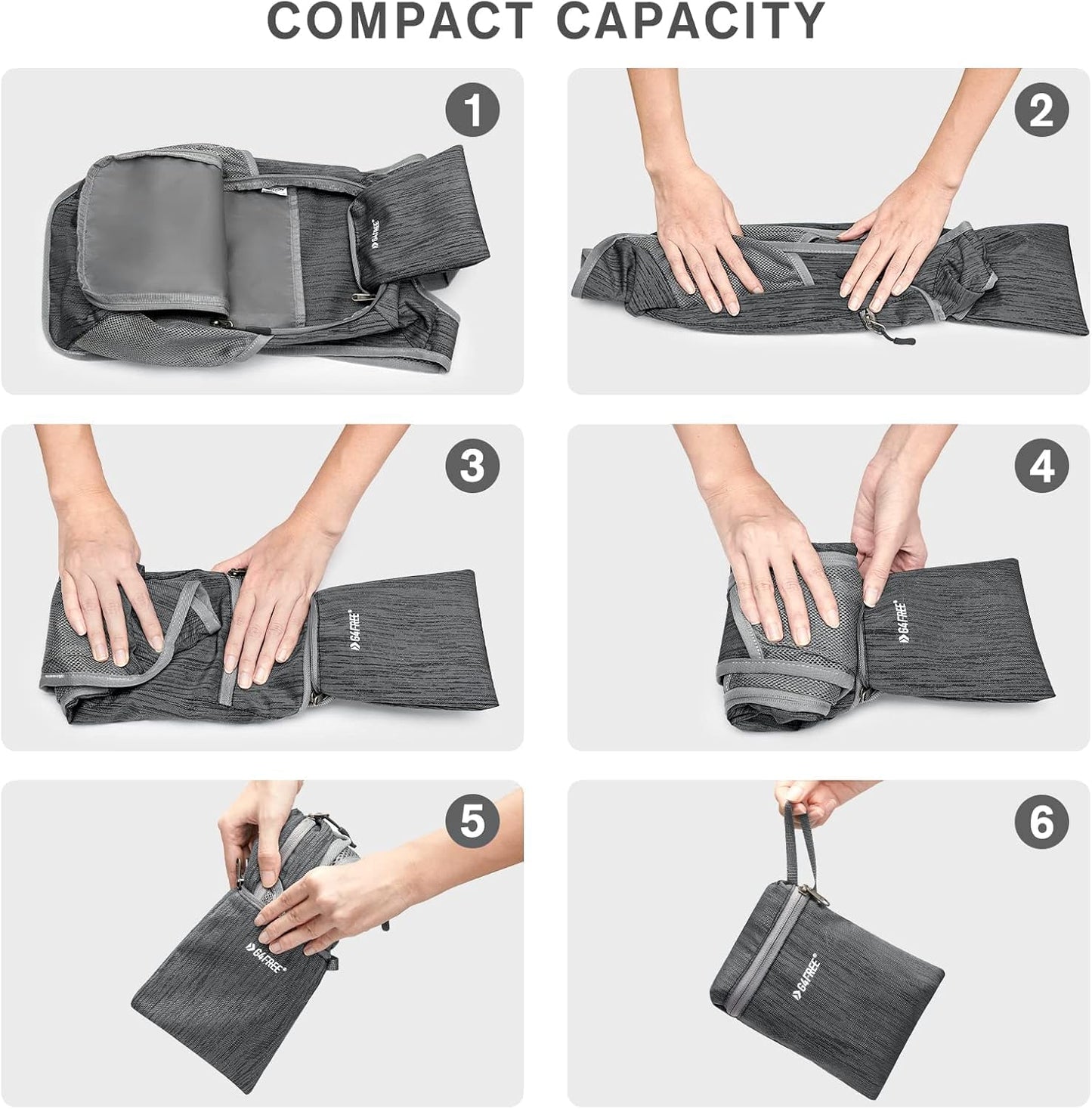 G4Free 10L/15L Hiking Backpack Lightweight Packable Hiking Daypack Small Travel Outdoor Foldable Shoulder Bag