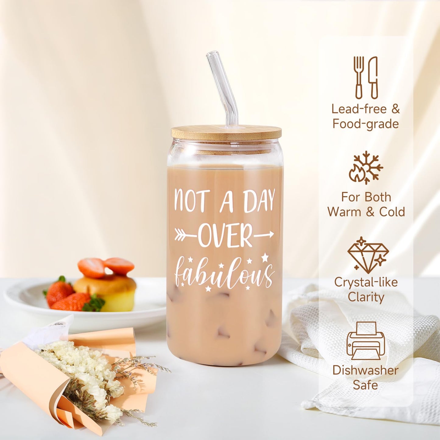 Spa Gift Baskets for Women, Sweet Coconut Birthday Gifts Baskets for Women, Spa Kit Gift Box, Bath and Body Relaxing Gifts Set for Mother Wife Sister Friends with Glass Cup Salt Scrub Shower Steamers