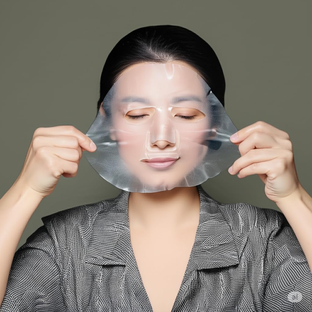 OZILUXE Bio-Collagen Overnight Hydrogel Mask 34g x4 | Korean Real Deep Face Mask for Hydration, Firming & Elasticity | Anti-Aging, Pore Minimizing, Glass Skin Effect | Safe for Sensitive Skin