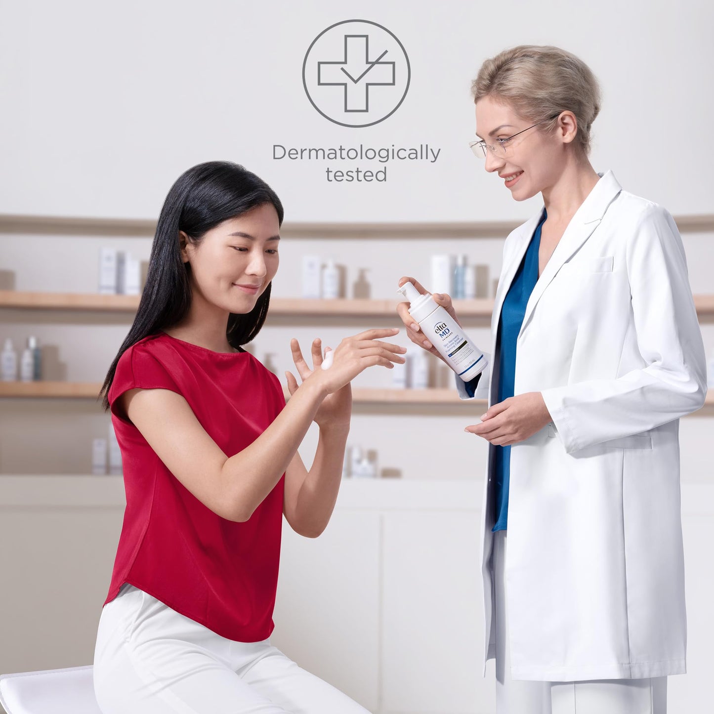 EltaMD Skin Recovery Amino Acid Foaming Facial Cleanser, Gentle Face Cleanser for Sensitive Skin, 1.0 Fl Oz