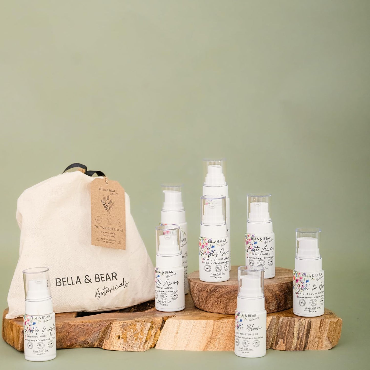 Bella & Bear The Complete Ritual: Ultimate AM & PM Skincare Collection - 9-Step Full Day & Night Routine for Radiant, Balanced Skin