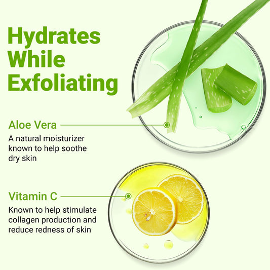 Ongaro Beauty Organic Face Scrub - Natural Exfoliating Face Wash & Enzyme Peel for Sensitive Skin - Facial Scrub Exfoliator for Women & Men - Clear Acne & Unclog Pores - Smooths & Brightens - 4 FL OZ