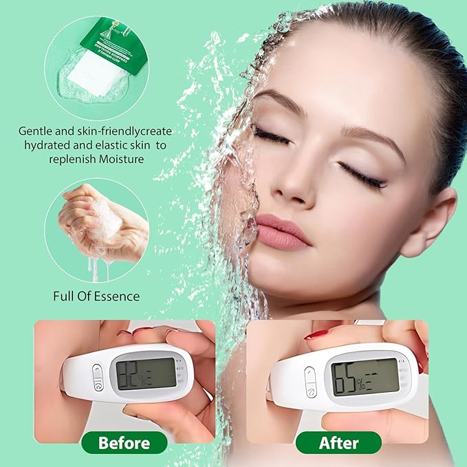 10 Sheets Face Masks Skincare for All Skin Types, Anti-Wrinkles Facial Sheet Masks for Women, Hydrating and Moisturizing Face Masks Suitable for Sensitive Skin, Bulk Facial Mask for Spa