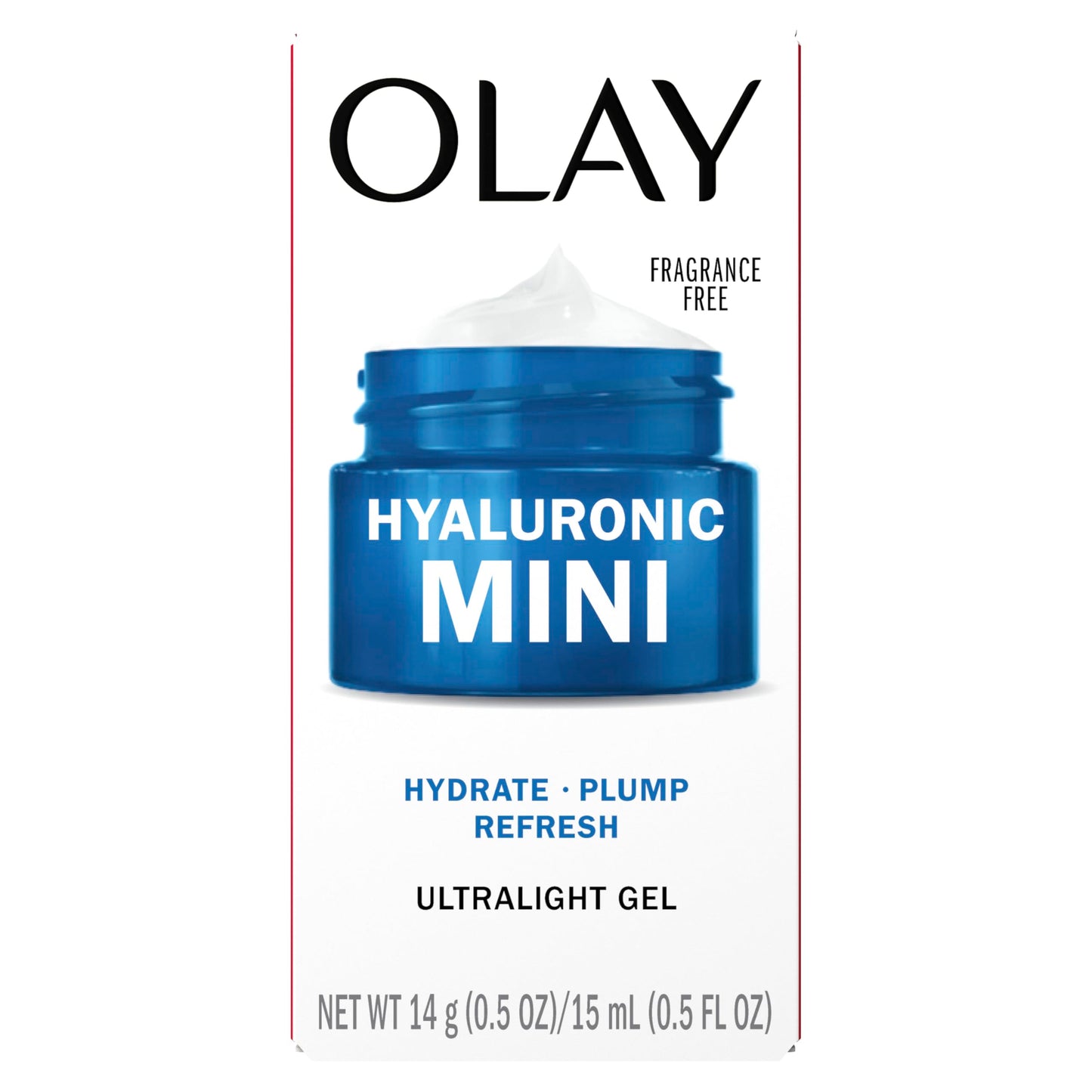 Olay Regenerist Hyaluronic + Peptide 24 Gel Face Moisturizer, Fragrance-Free, Trial Size, .5 oz