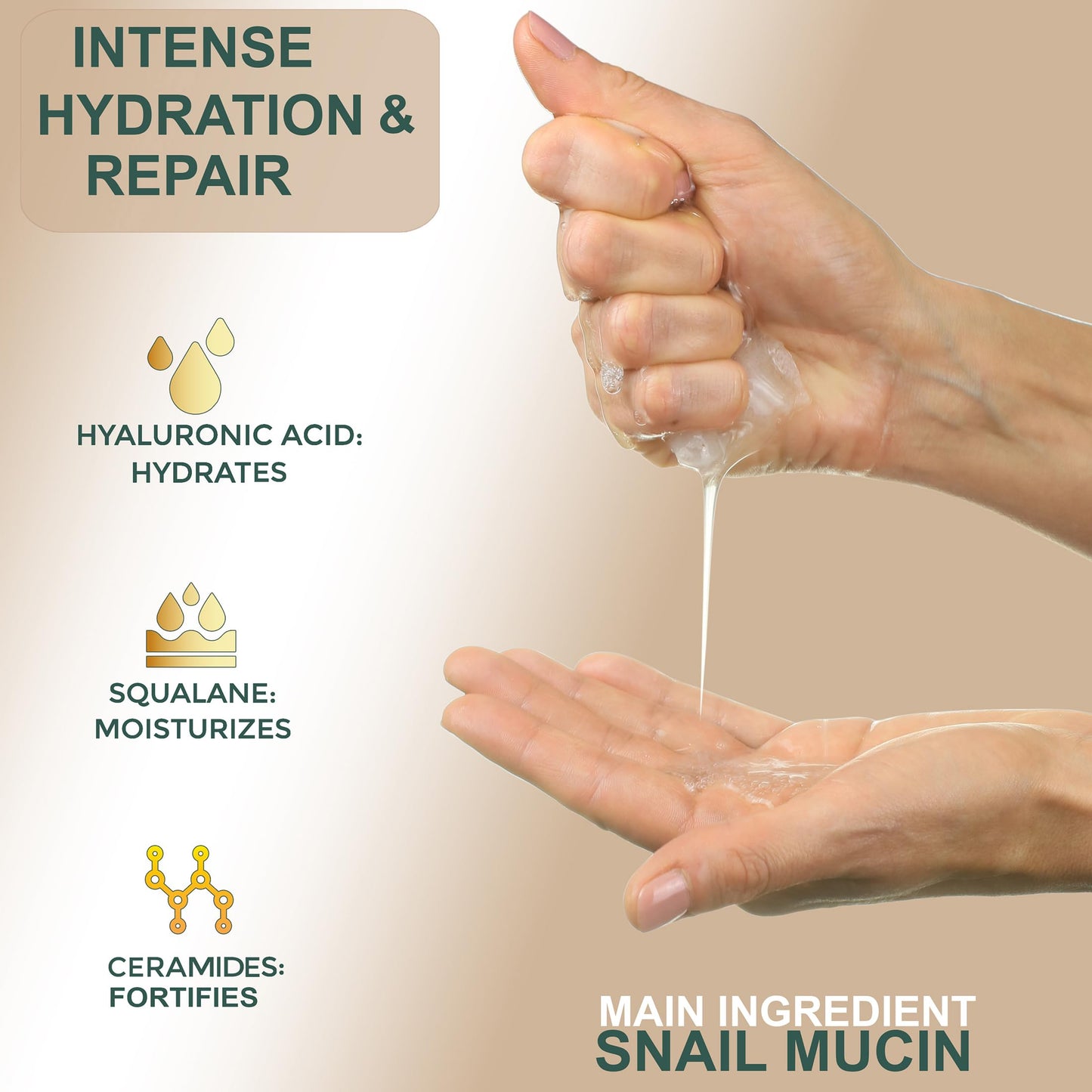 Setare Hydrating Sheet Masks with Snail Mucin, Collagen, Hyaluronic Acid & Premium Botanicals, Korean Beauty Tech, for All Skin Types - 8 Pack