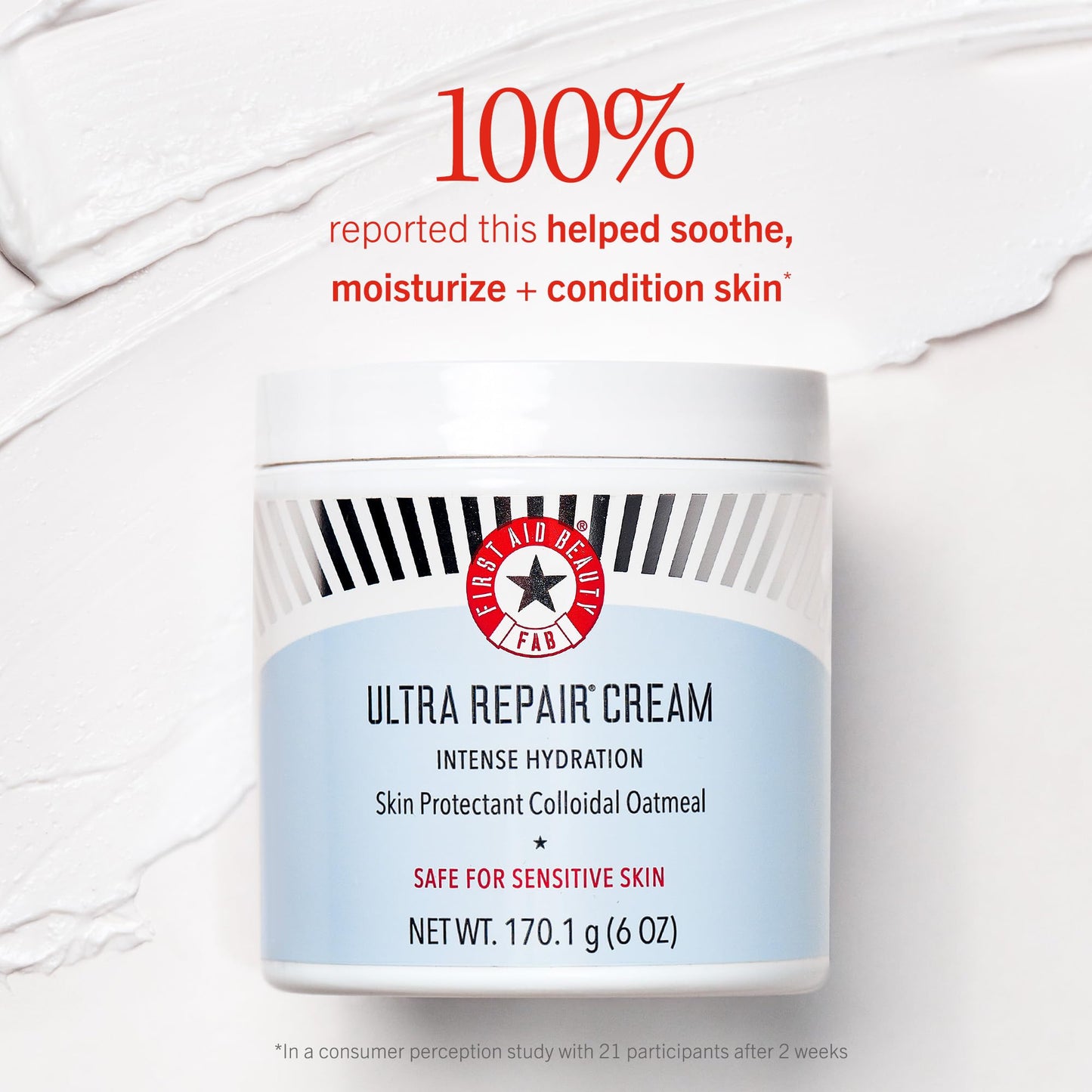 First Aid Beauty - Ultra Repair Cream, Intense Hydration Whipped Colloidal Oatmeal, Clinically Proven to Strengthen Skin Barrier in 7 Days & Helps Relieve Eczema, Luxury Moisturizer, 2 oz, 3 ct