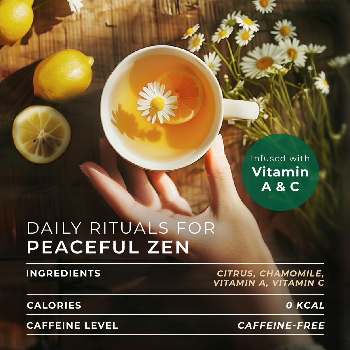 Gya Tea Co Citrus Chamomile Tea Gift Set (16 ct) - Decaf Tea Pod Rich in Vitamin A, C for Nourish & Wellness