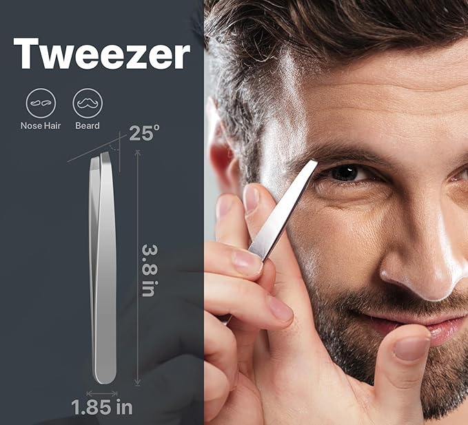 Konovo 5-Piece Nail Clippers Set,Stainless Steel Manicure Kit, Nail Grooming Travel Kit, Ail Clippers for Men, Toenail Clippers or Nail Cutter, Fingernail Clippers For Women, Manicure and Pedicure Kit