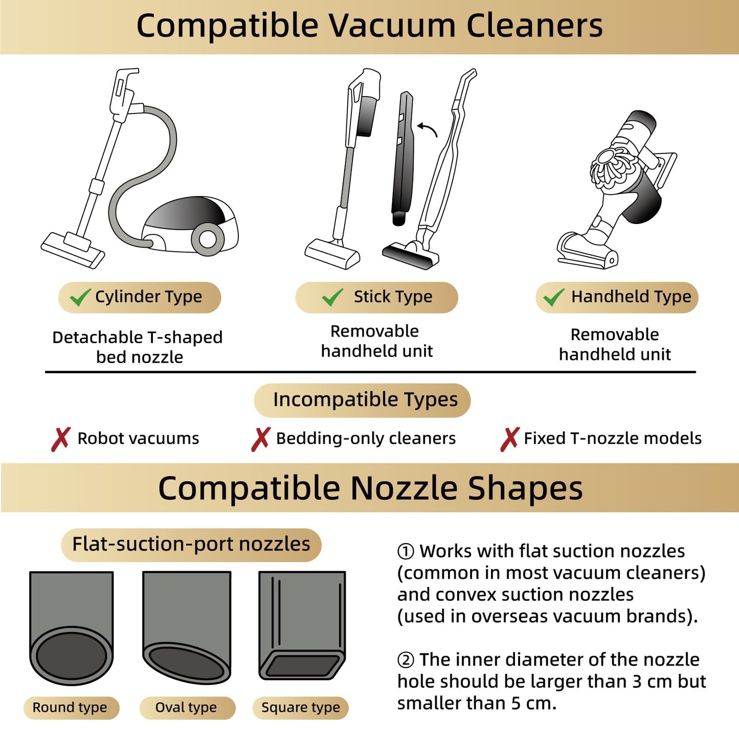 TAILI 6 Pack Vacuum Storage Bags, Jumbo Cube (31x40x15 Inch), Extra Large Vacuum Seal Bags for Clothing, Comforters, Blankets, Bedding, Closet Organization Space Saving, Cream