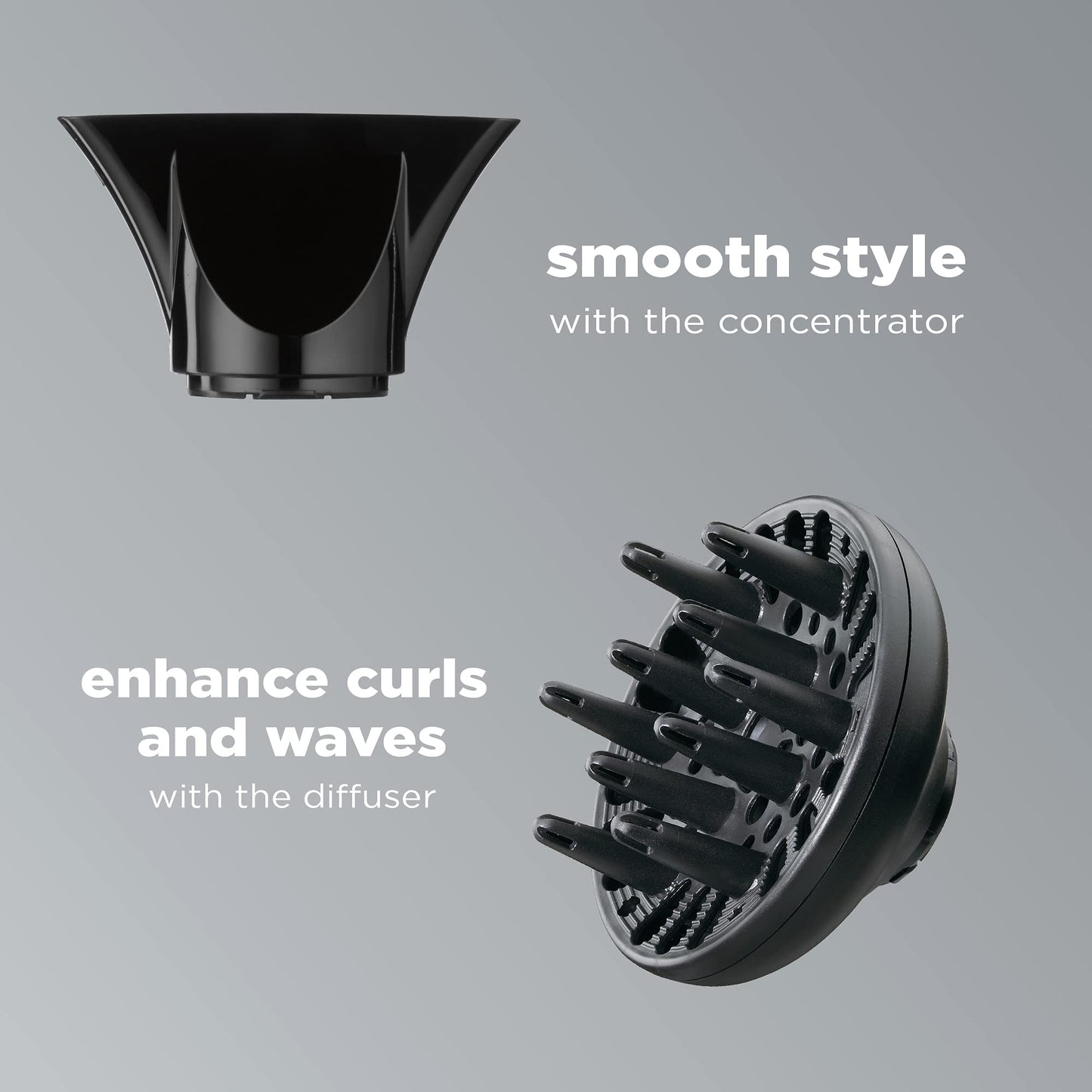 INFINITIPRO BY CONAIR Travel Hair Dryer, 1875W Compact Travel Hair Dryer with Twist Folding Handle, Conair Blow Dryer, Red