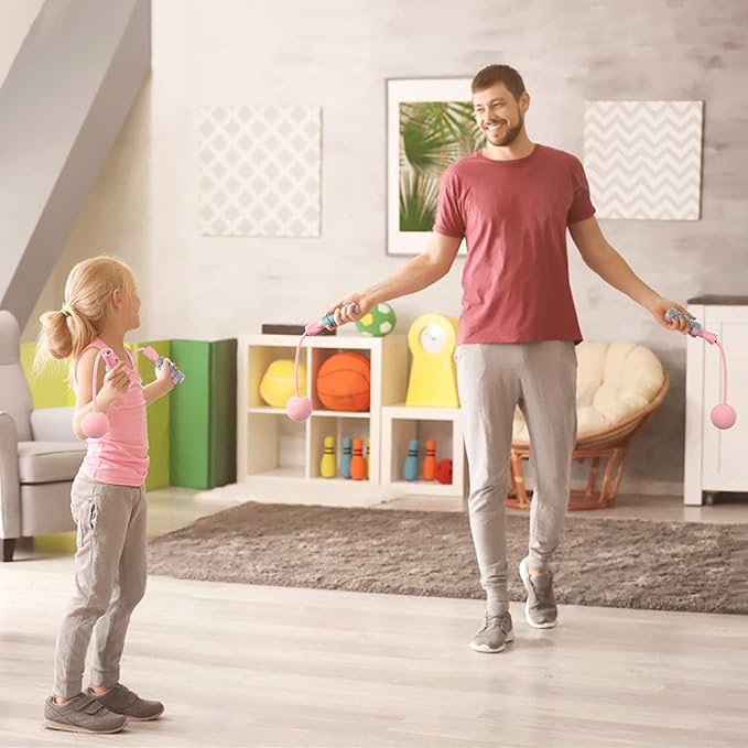 Jump Rope, Training Ropeless Skipping Rope for Fitness, Adjustable Weighted Cordless Jump Rope for Men Women Kids