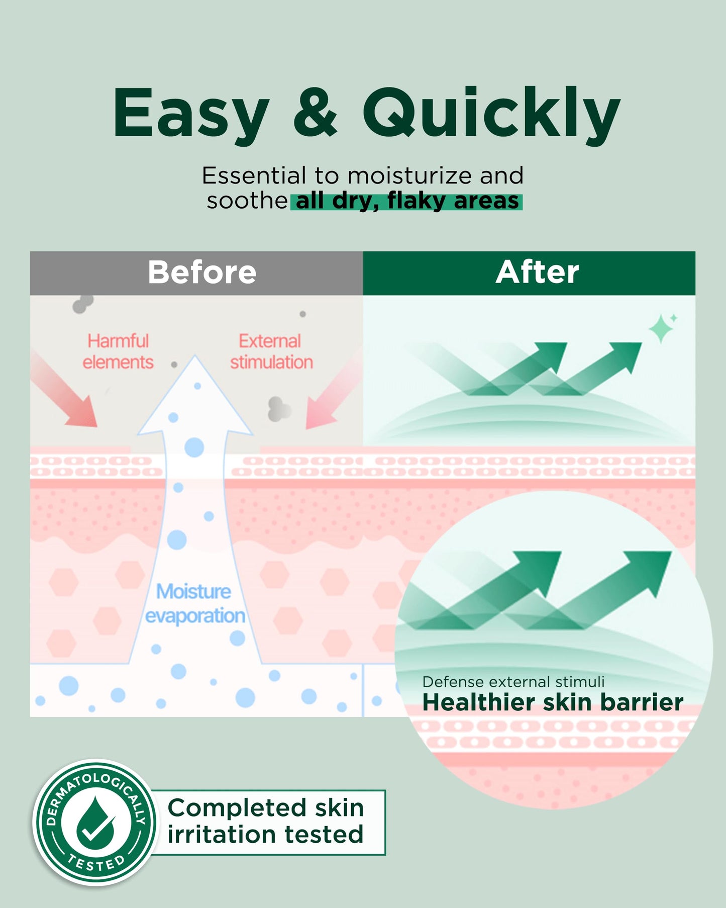 EASYDEW Barrier Lip & Multi Balm – Hydrating and Soothing Multi-Care Stick for Lips, Face, Neck and Body - EGF Peptide, Hyaluronic Acid, Elastin, Collagen, Panthenol - All in One Moisturizer, 0.34 oz.