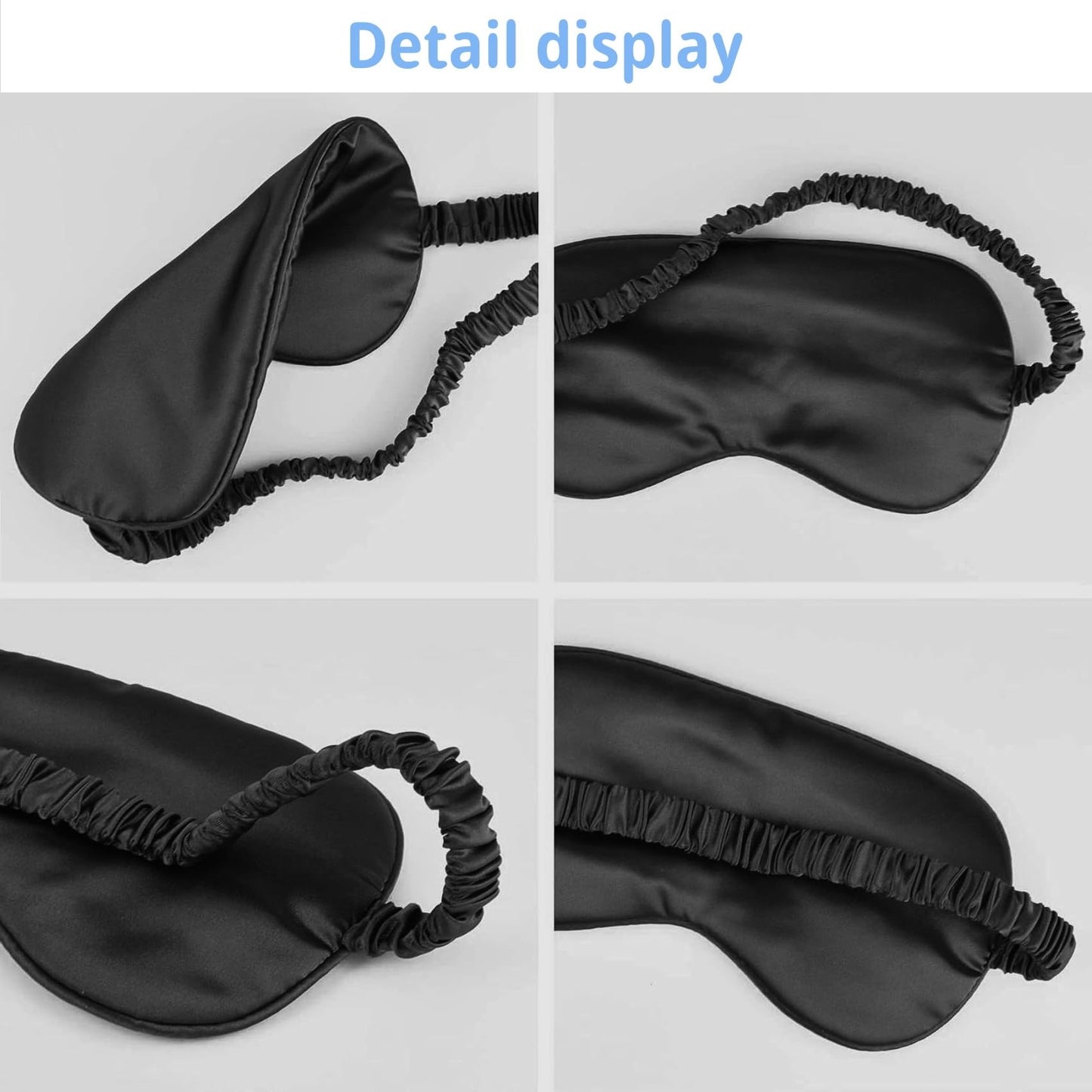 1 Pack Sleep Mask, Silk Eye Mask with Elastic Strap, Breathable Eye Mask for Sleeping,Travel, Girls, Women, Men (Pink)