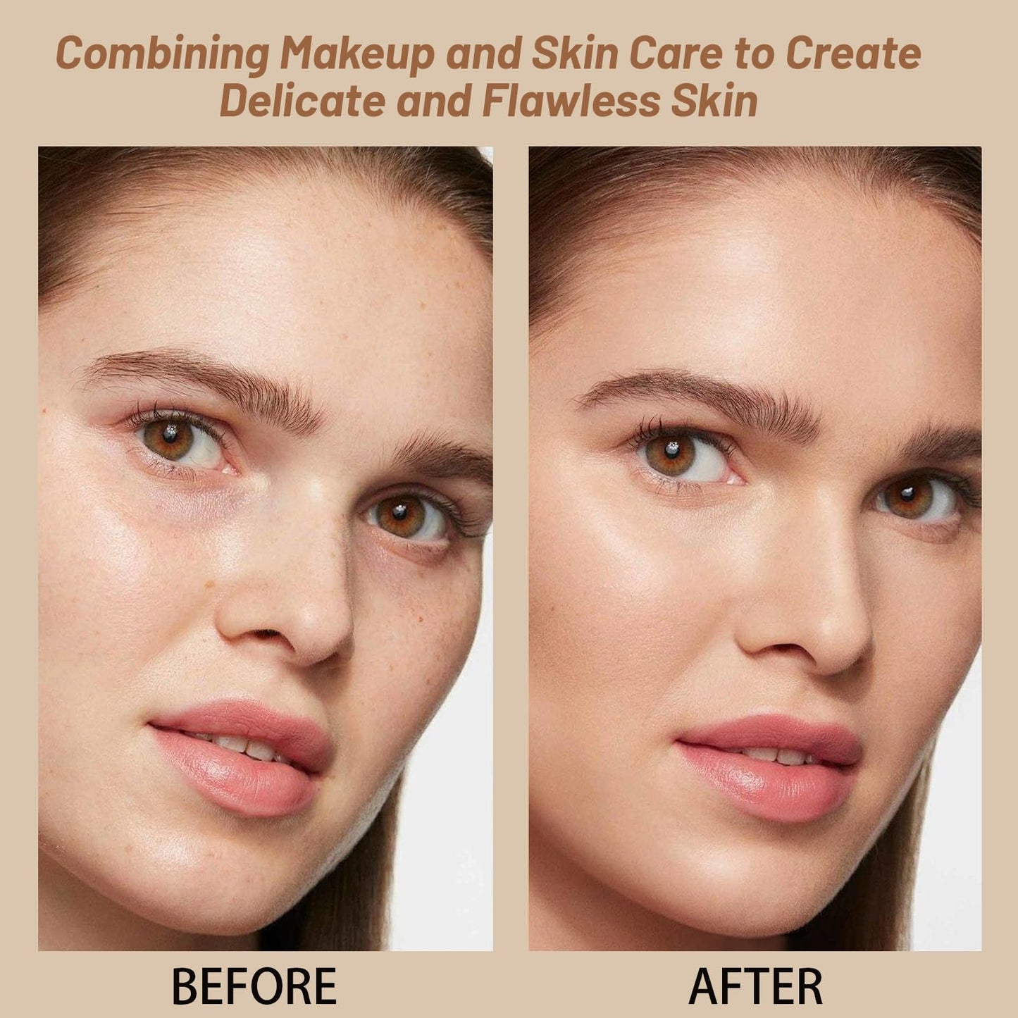 Skween Skin Tint for Black Women, Skween Beauty Balm Serum Boosted Hydration Skin Tint, Solid Tinted Serum Foundation Face Stick, Longwear Contour Stick, Natural Finish (6#)