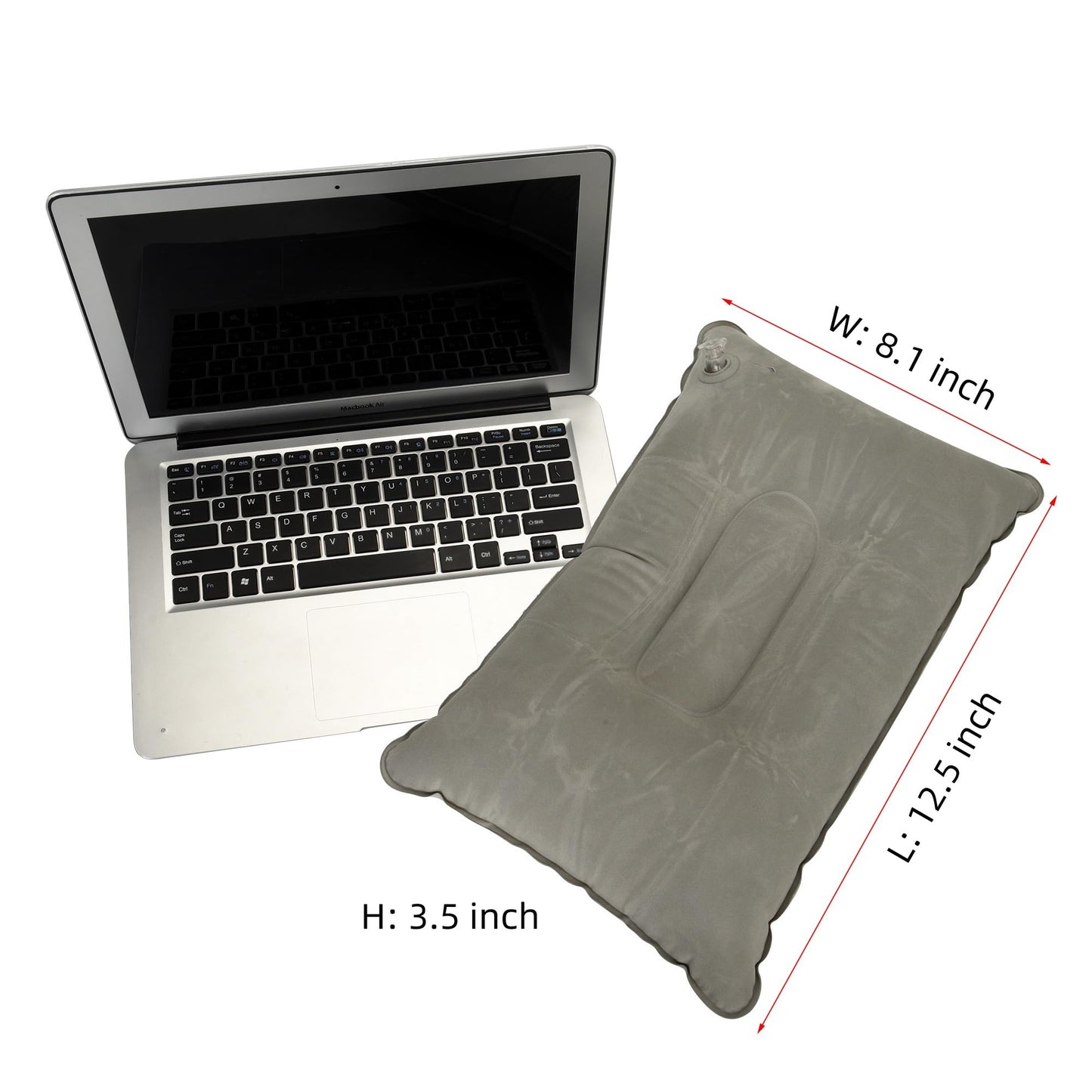 Aircee 3 Pieces Inflatable Travel Pillow for Camping, Home Office Sleeping, Head Neck Lumbar Support, Ultralight Portable Compact and Soft, Airplane Backpacking Trip Pillow