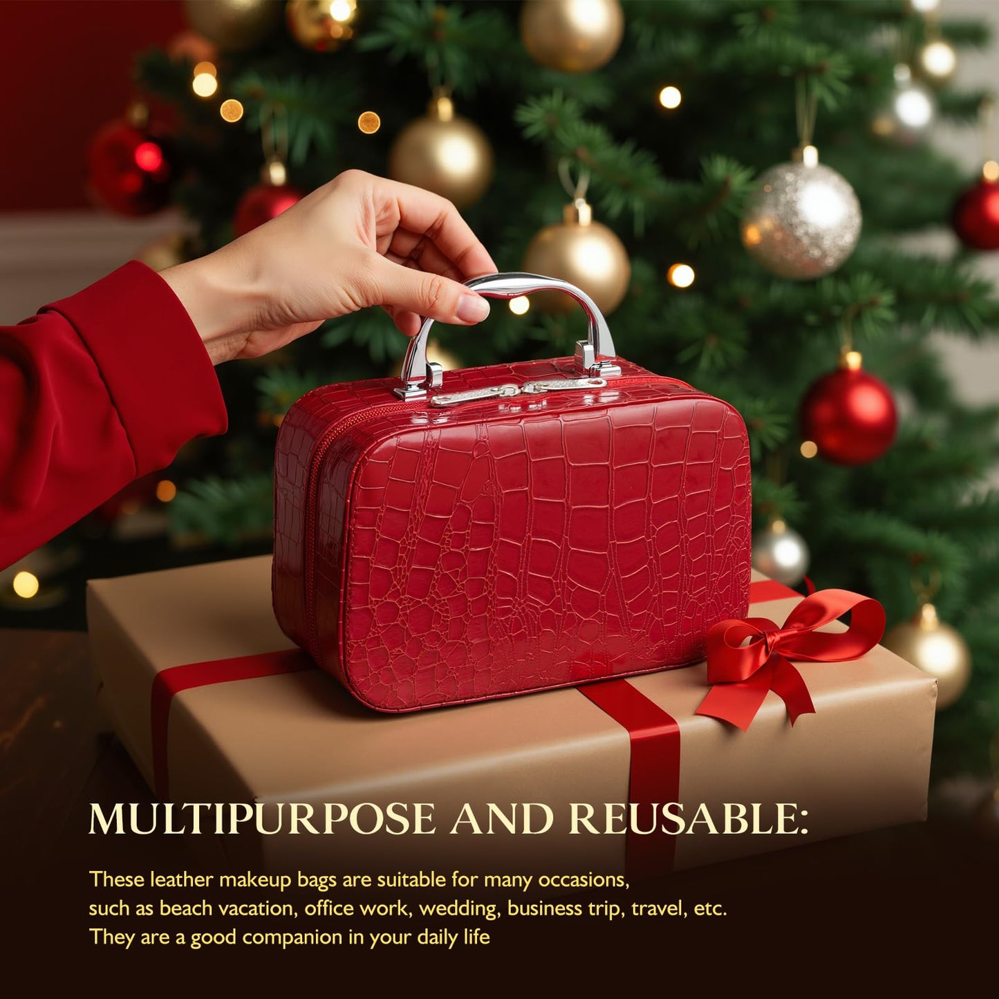 Birthday Gifts for Women Teens Girls, Spa Gift Set, Bath Gift Set for Women, 12 Pcs Rose Vanilla Bath Set, Self Care gifts Bag Makeup Cosmetic Bag, Spa Kit for Teenage Gifts, Daughter Gift Set