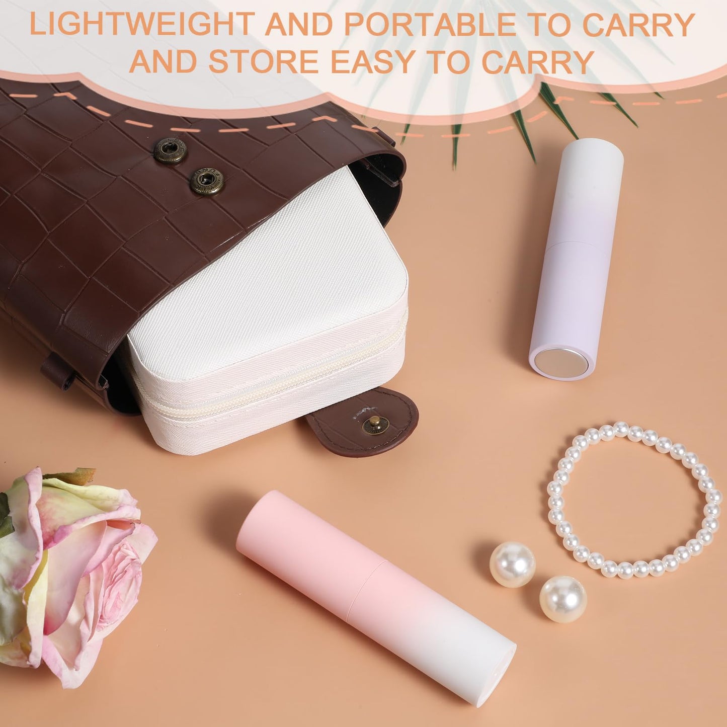 8 Pack Travel Jewelry Case Small Travel Jewelry Box Bridesmaid Gifts Jewelrys Box, PU Leather Small Jewelrys Case Organizer Storage for Rings Earrings Necklaces, Beauty Gifts for Women Girls