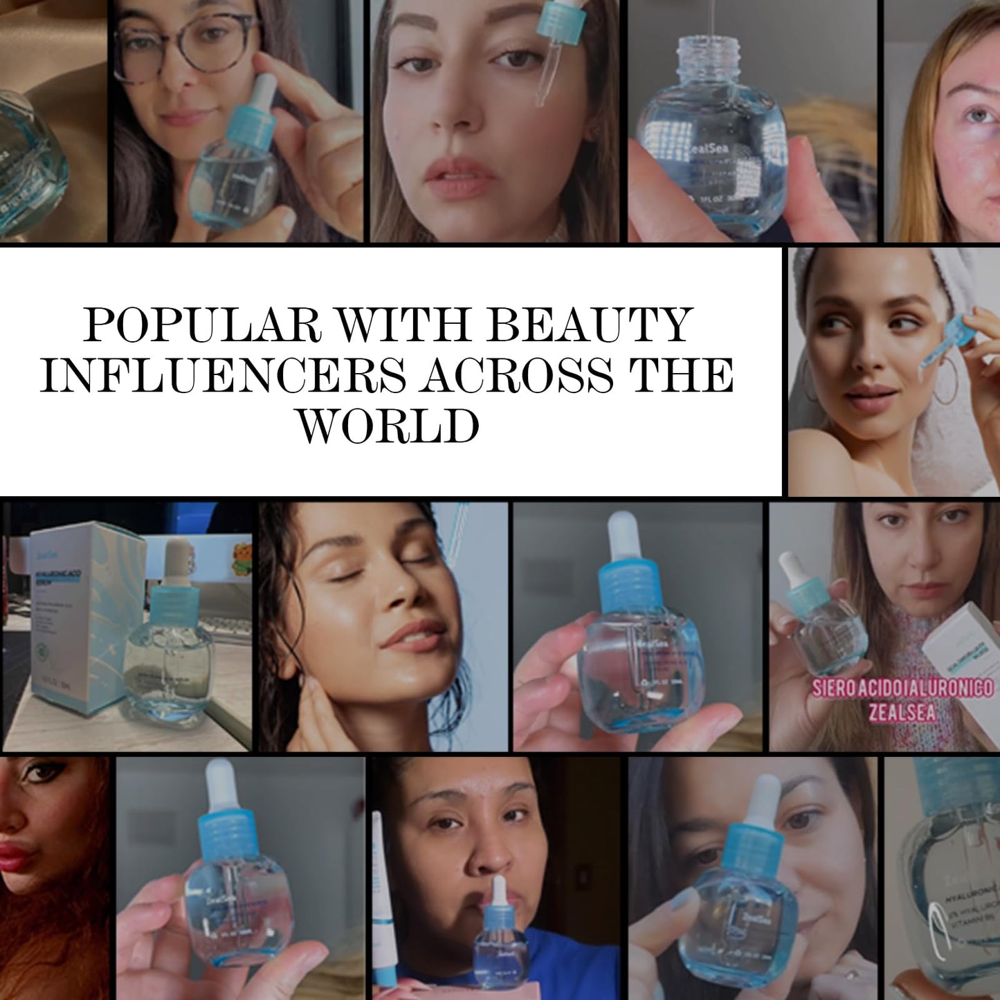 ZealSea Hyaluronic Acid Serum for Face, Hydrating Microneedling Serum, EWG Certified for Sensitive Skin, Vegan Fragrance Free Non-Comedogenic Absorb Quickly, Pure Hyaluronic Acid Anti-Aging 1 Oz