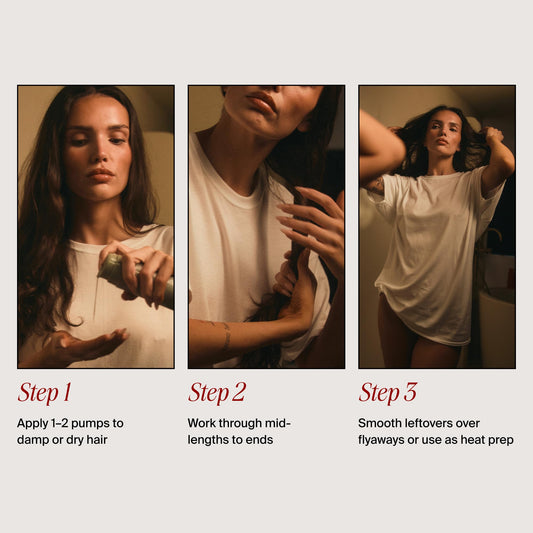 MANE IVY - Hair Elixir Serum - Smooth Frizz-Free Hair Instantly - 80ml Heat Protectant - Daily Styling & Overnight Treatment - Lightweight Formula with Hibiscus & Meadowfoam Extracts